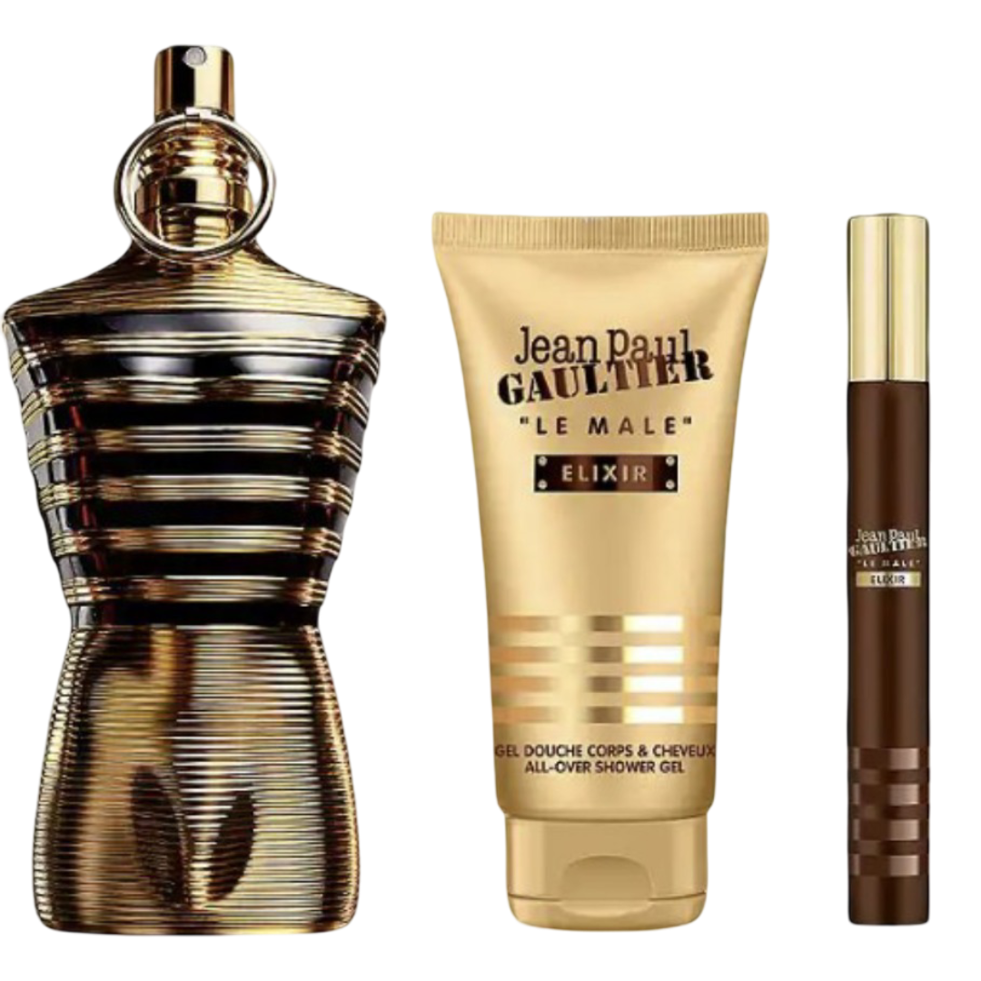 JEAN PAUL GAULTIER LE MALE ELIXIR 3 PIECE SET