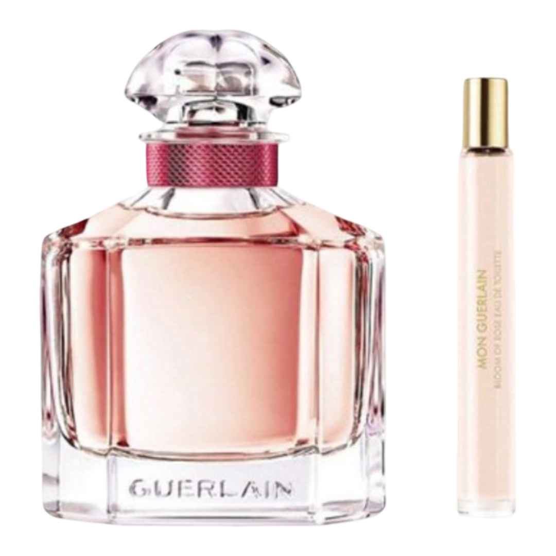 MON GUERLAIN BLOOM OF ROSE EDT 2 PIECE SET 100ML/10ML